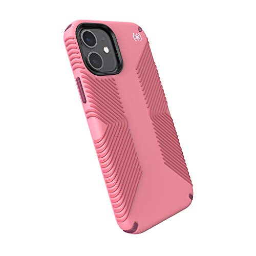 Speck Products Presidio2 Grip Iphone 12, Iphone 12 Pro Case, Vintage Rose/Royal Pink/Lush Burgundy/White