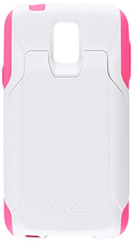 Otterbox Commuter Series Wallet Case For Samsung Galaxy S5 - Retail Packaging Neon Rose (Whisper White/Blaze Pink)