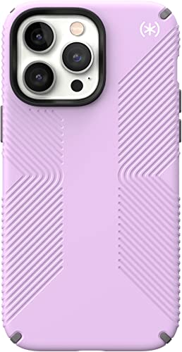 Speck Presidio2 Grip Case With Wireless Charging Compatible For Apple Iphone 14 Pro Max Spring Purple (Spring Purple)