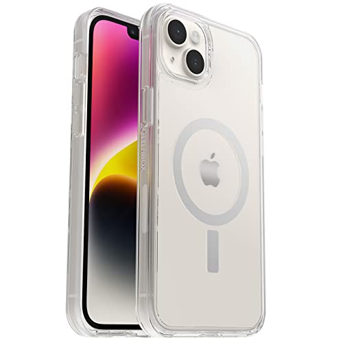 Otterbox Symmetry Series+ Clear Antimicrobial Case With Magsafe For Iphone 14 Plus Clear