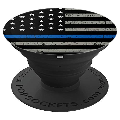 "Popsockets Cell Phone Stands Smartphones & Tablets ""Brave New Look Thin Blue Line Police Off
