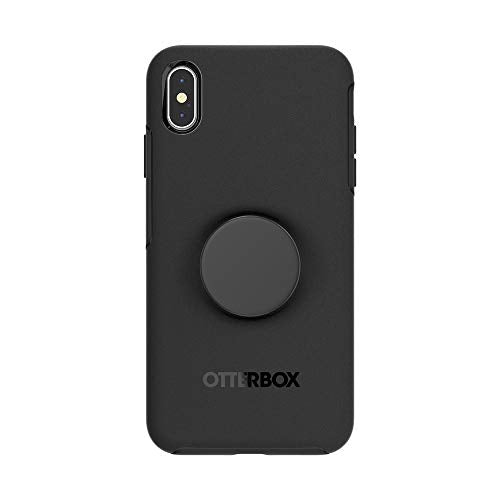 Otter + Pop For Iphone Xs Max: Otterbox Symmetry Series Case With Popsockets Swappable Poptop Black With Aluminum Black