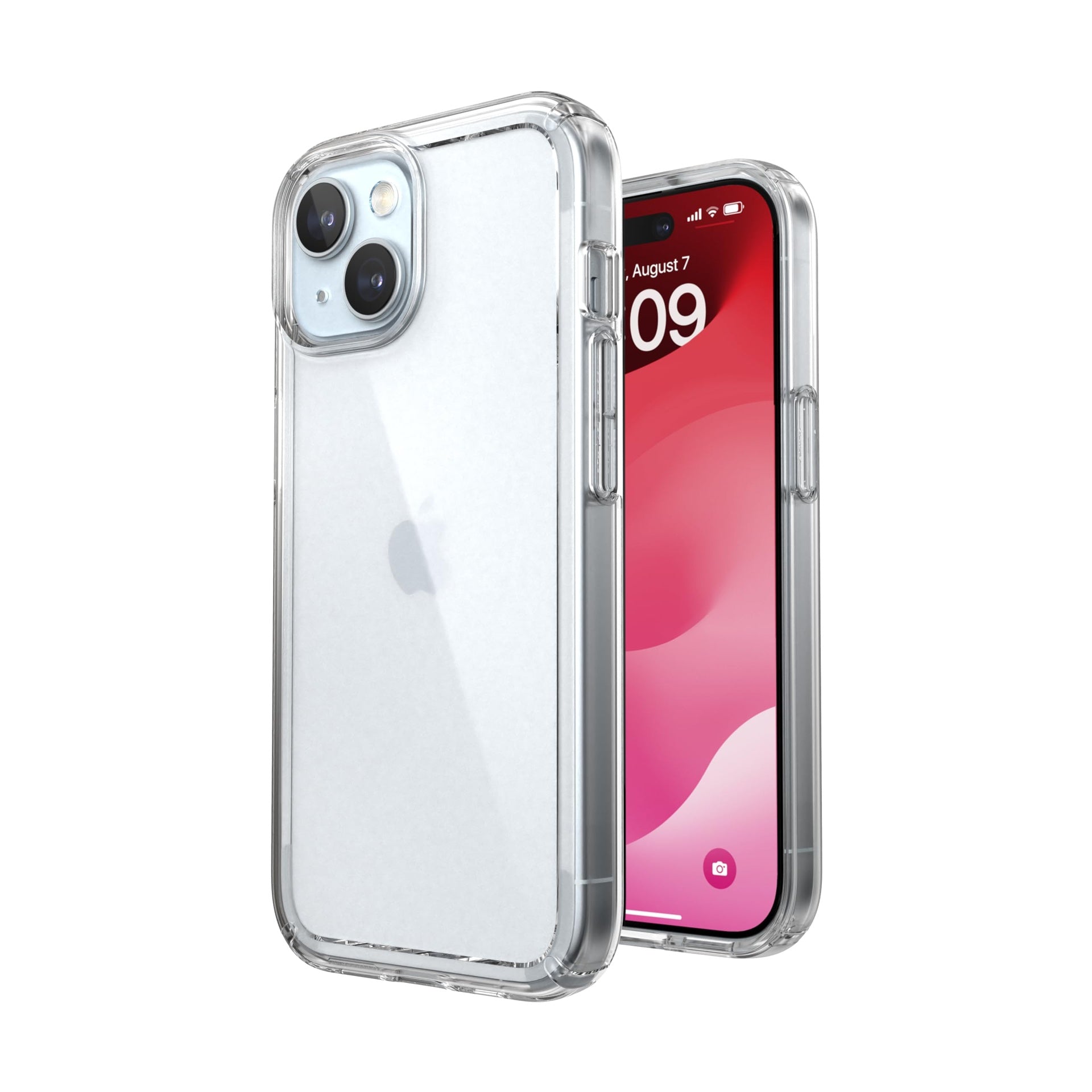 Speck Clear Iphone 15 Case Slim, Drop Protection For Iphone 15, Iphone 14 & Iphone 13 Scratch Resistant, Anti-Yellowing, 6.1 Inch Phone Case Gemshell Clear