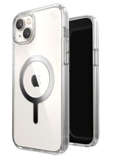 Speck Presidio Perfect Clear Case For Apple Iphone 14 Silver