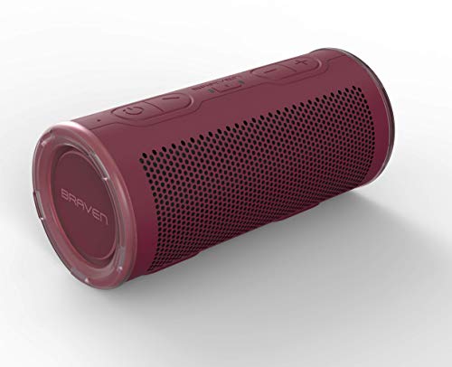 Braven 604202613 Brv-360 Waterproof Portable Speaker Bluetooth Wireless Technology 360 Degree Speaker Red