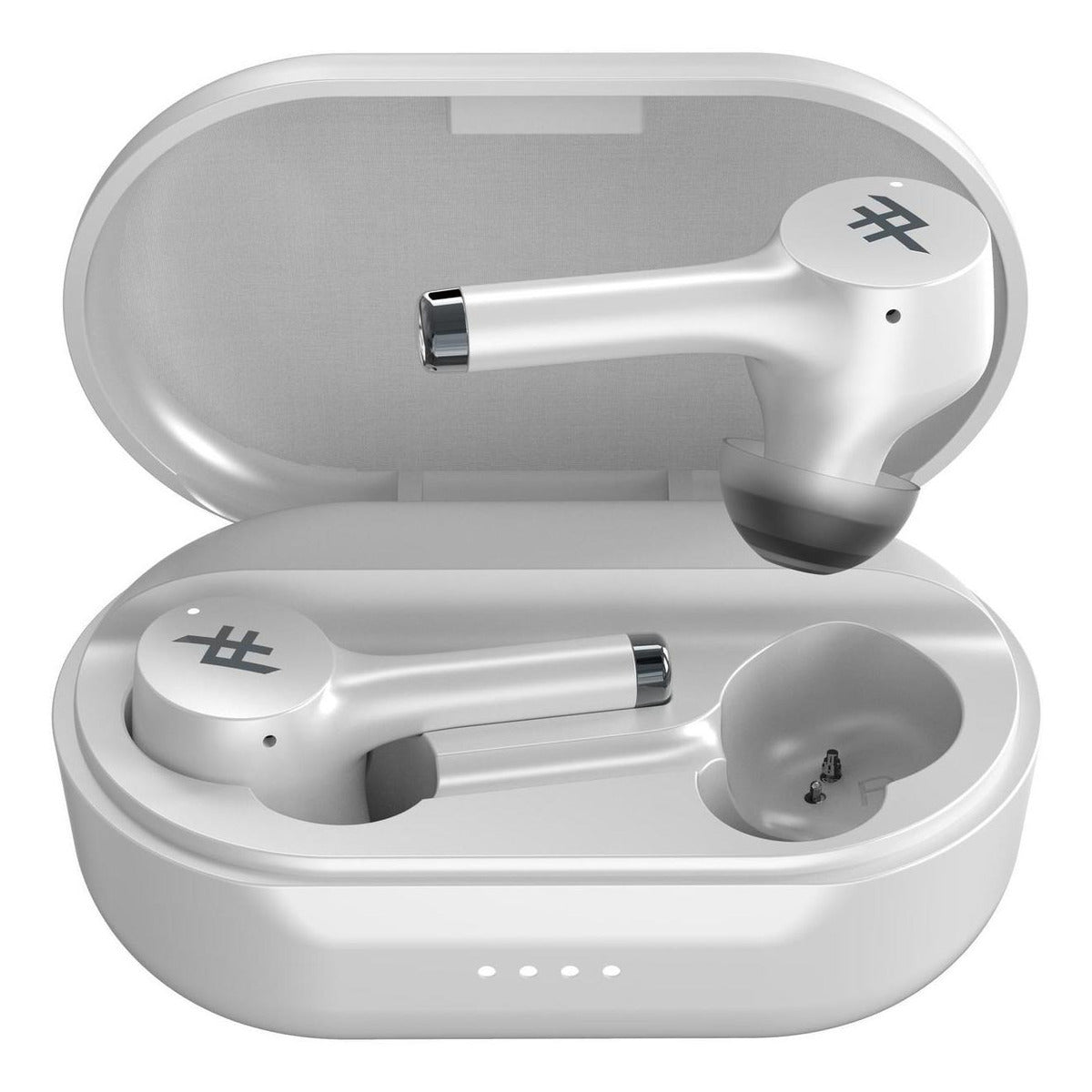 Ifrogz Airtime Pro 2 True Wireless Stem Earbuds, 20hr Battery, Ipx-4 Water Resistant, Usb-C, Bluetooth 5.0, White