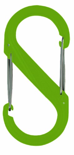 Nite Ize Sbp6-03-17 S-Biner Double Gated Plastic Carabiner, Size #6, Lime