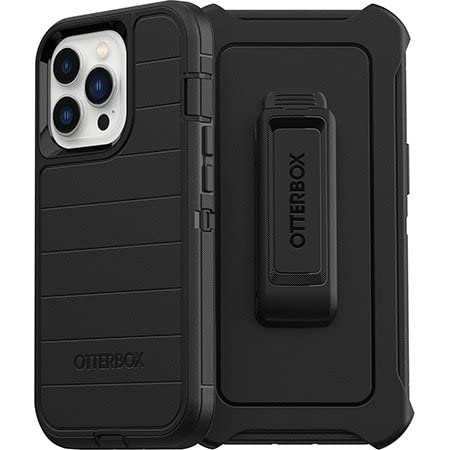 Otterbox Defender Pro Series Screenless Edition Case And Holster For Iphone 14 Pro Max (Only) Black