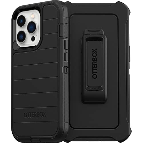 Otterbox Defender Series Screenless Edition Case For Iphone 14 Pro (Only) Holster Clip Included Microbial Defense Protection Non-Retail Packaging Black