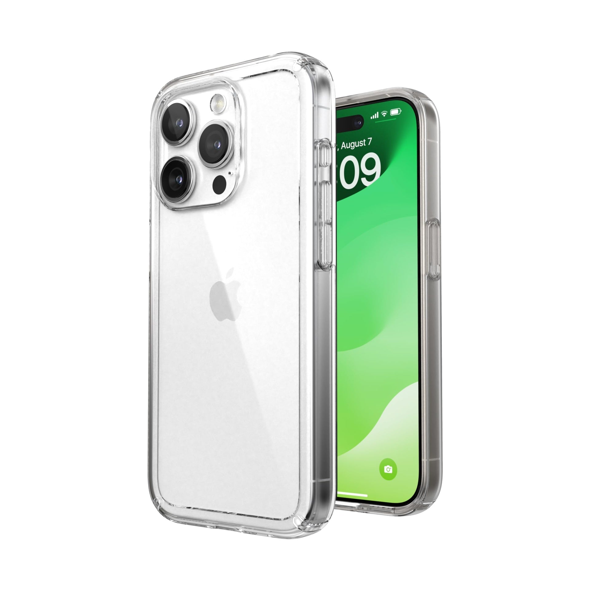 Speck Clear Iphone 15 Pro Case Slim, Drop Protection Scratch Resistant, Anti-Yellowing, 6.1 Inch Phone Case Gemshell Clear