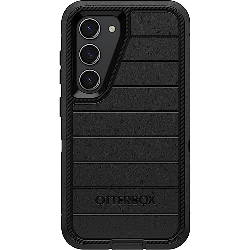 Otterbox Galaxy S23+ (Only) Defender Series Case Black, Rugged & Durable With Port Protection Case Only Microbial Defense Protection Non-Retail Packaging